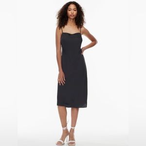 Aritzia Wilfred Only Slip Midi Dress - Square Neck